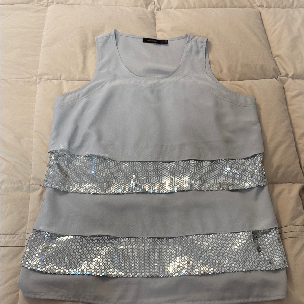 The Limited Light Gray Tank Top